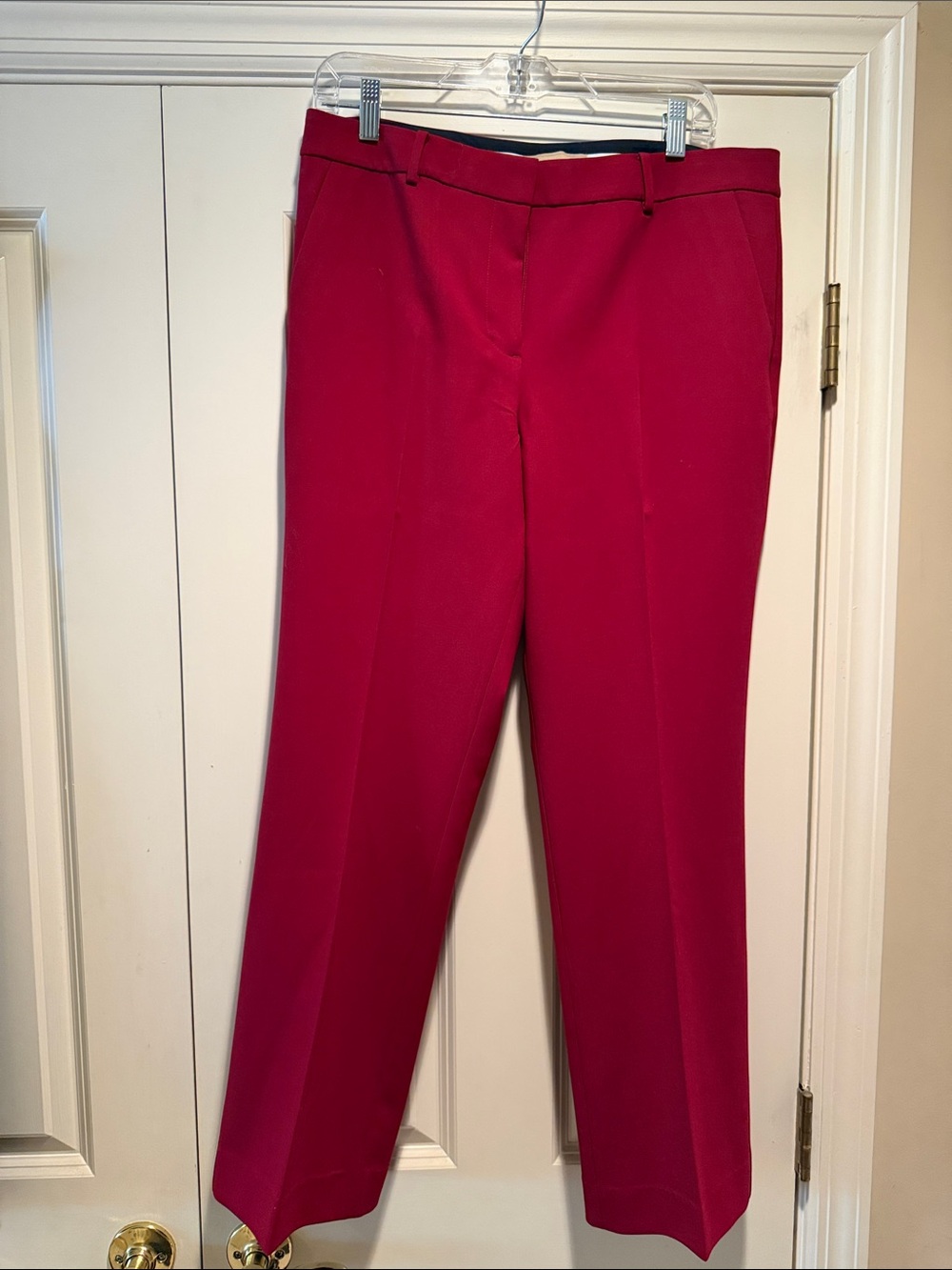 NWOT Talbots Deep Red Straight-Leg Dress Pants